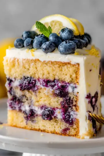 Lemon Blueberry Layer Cake