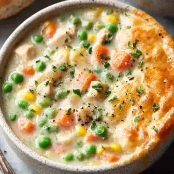 Healthy Chicken Pot Pie Soup