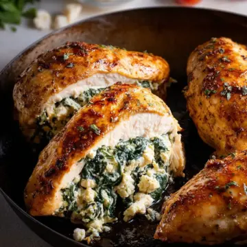 Spinach Feta Stuffed Chicken