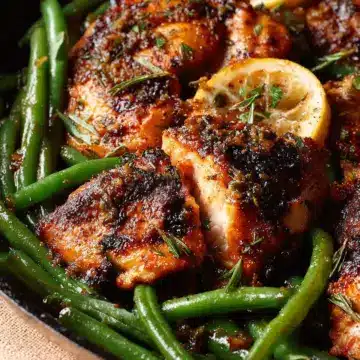 Lemon Garlic Chicken with Green Beans
