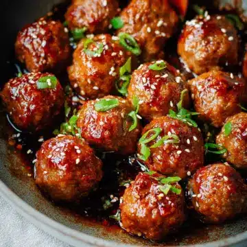 Easy Mongolian Meatballs