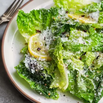 Lemon Parmesan Lettuce Salad Recipe