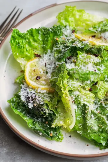 Lemon Parmesan Lettuce Salad Recipe