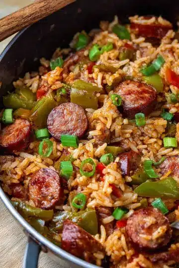 Cajun Sausage and Rice Skillet