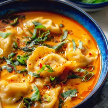 Red Curry Dumpling Soup