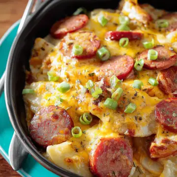 Crock Pot Pierogi and Kielbasa Casserole