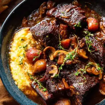 Crockpot Short Rib Bourguignon