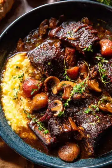 Crockpot Short Rib Bourguignon