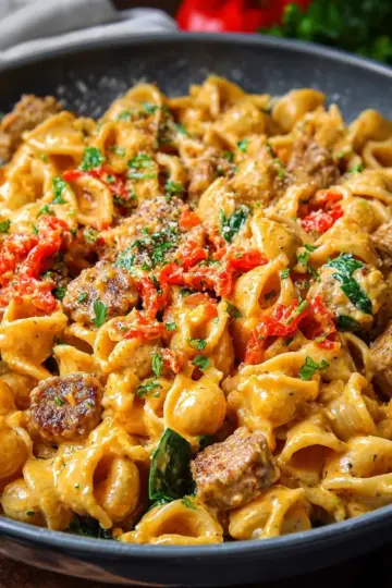 Creamy Cajun Sausage Pasta