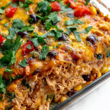 Easy Chicken Burrito Casserole