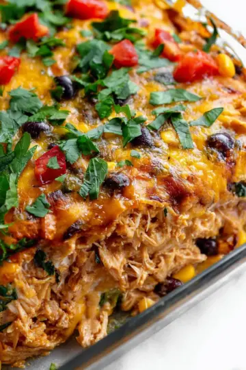 Easy Chicken Burrito Casserole