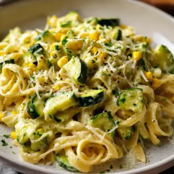 Pasta with Creamy Zucchini Sauce