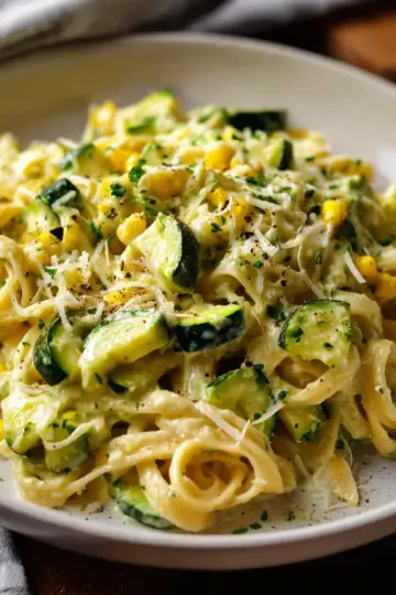 Pasta with Creamy Zucchini Sauce
