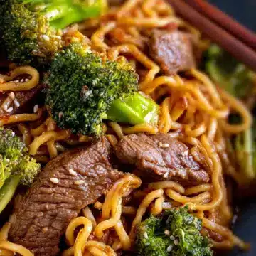 Beef and Broccoli Ramen Stir Fry