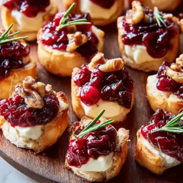 Cranberry Brie Bites