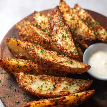 Baked Garlic Parmesan Potato Wedges