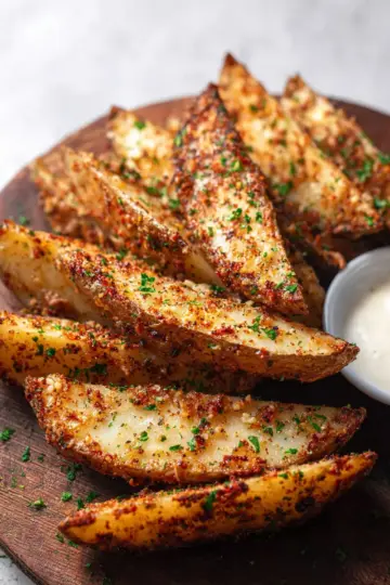 Baked Garlic Parmesan Potato Wedges