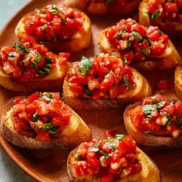 Bruschetta with Tomato and Basil