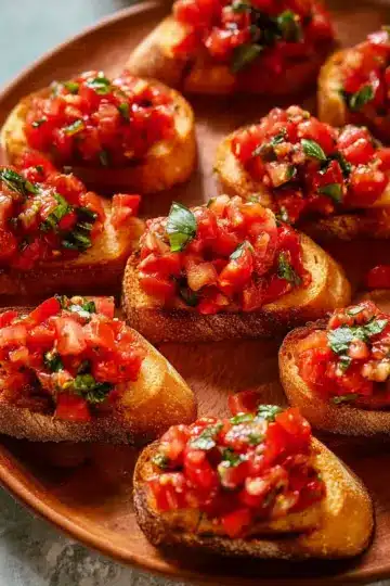 Bruschetta with Tomato and Basil