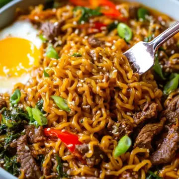 Slow Cooker Beef Ramen Noodles