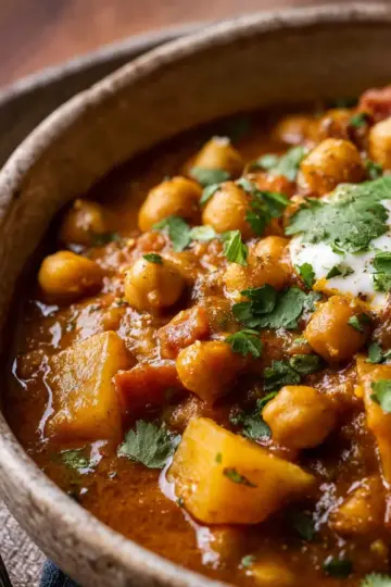 Chickpea Curry with Potato