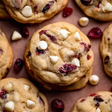 Soft White Chocolate Chip Cranberry Cookies