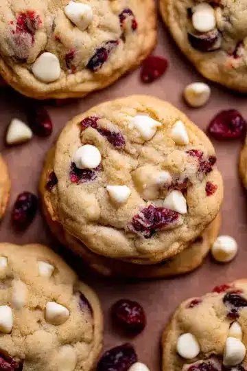 Soft White Chocolate Chip Cranberry Cookies