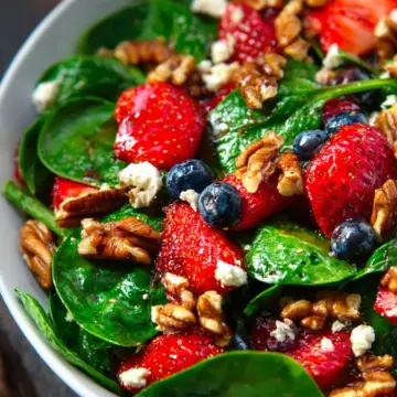 15-Minute Strawberry Spinach Salad