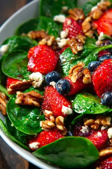 15-Minute Strawberry Spinach Salad