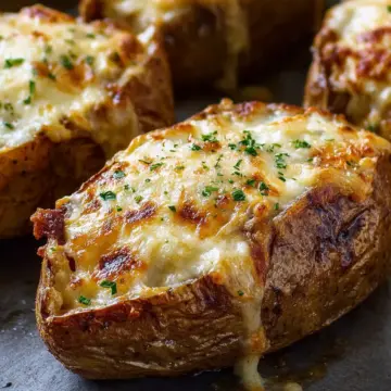 Cheesy French Onion Baked Potatoes