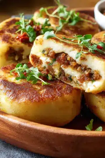 Stuffed Potato Cakes