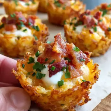 Loaded Tater Tot Cups