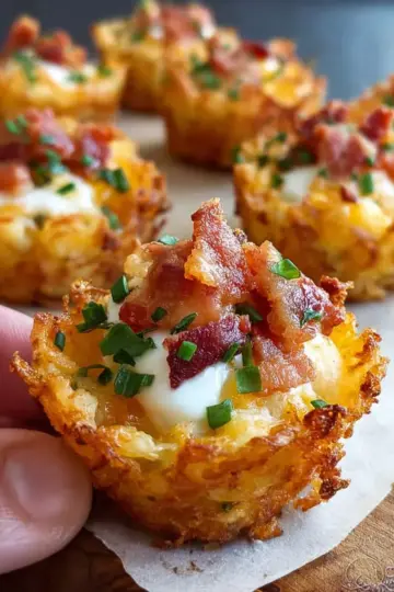 Loaded Tater Tot Cups