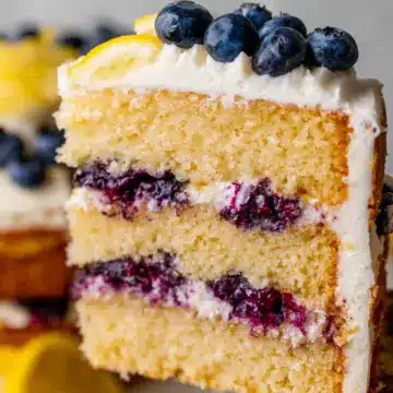 Lemon Blueberry Layer Cake
