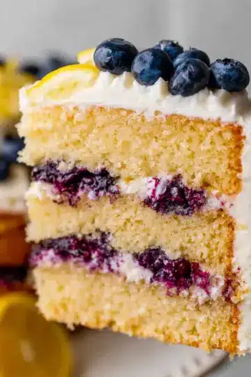Lemon Blueberry Layer Cake