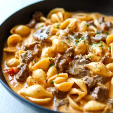 Creamy Beef and Shells