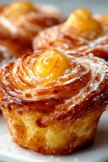 Peach Pie Cruffins