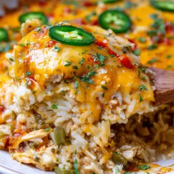 Green Chile Chicken and Rice Casserole