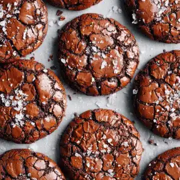 Best Ever Fudgy Salted Brownie Cookies