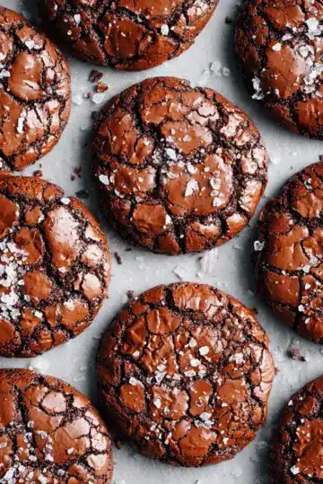 Best Ever Fudgy Salted Brownie Cookies