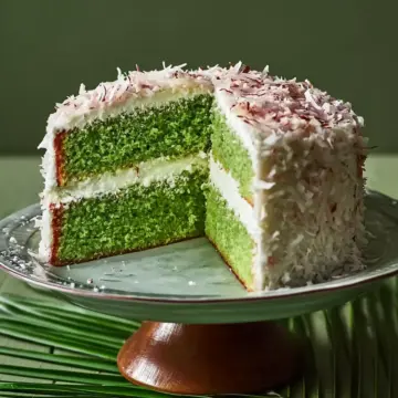 Pandan and Coconut Cake