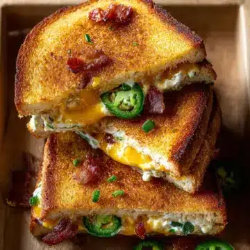 Roasted Jalapeno Popper Grilled Cheese