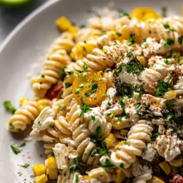 20-Minute Creamy Street Corn Pasta Salad