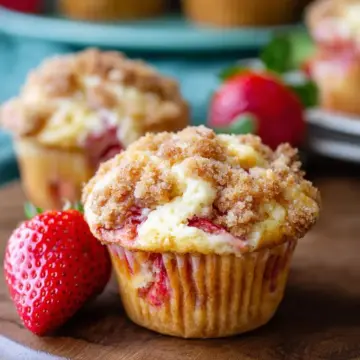 Strawberry Cheesecake Muffins