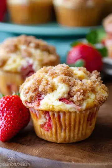 Strawberry Cheesecake Muffins