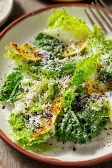 Lemon Parmesan Lettuce Salad Recipe