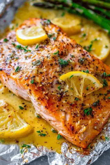 Sheet Pan Lemon Garlic Butter Salmon