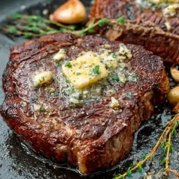 Pan Seared Steak with Garlic Butter