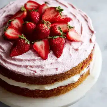 Homemade Strawberry Cake