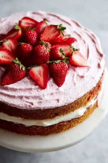 Homemade Strawberry Cake